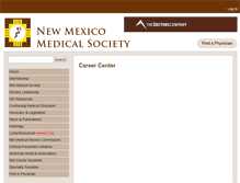 Tablet Screenshot of healthcarecareers.nmms.org